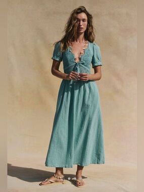 Free People All You Need is Lace Midi Dress